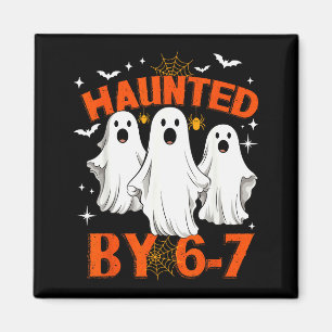 Skrämd av 6 7 Sex Sju 67 Meme Halloween-kostym Magnet