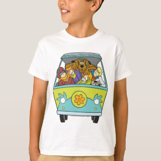Skrämd i Maskin vid Mysteri T-shirt