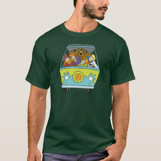 Skrämd i Maskin vid Mysteri T-shirt