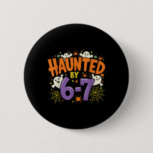 Skrämd Six Seven 6 7 Meme 67 Skelett Hand Hallowee Knapp