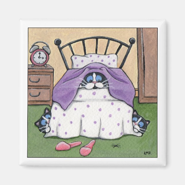 Skrämda katter - Cat Magnet (Framsidan)