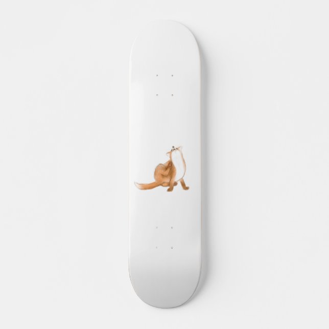 Skrämda räv mini skateboard bräda 18,5 cm (Framsida)