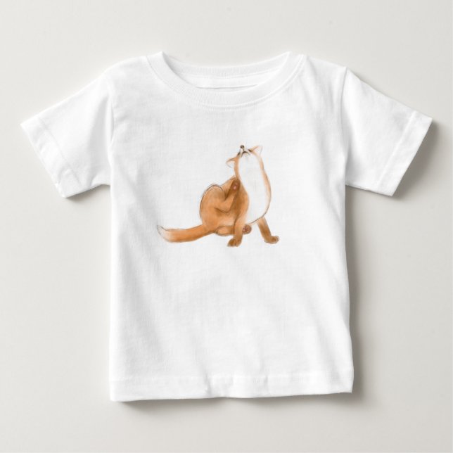 Skrämda räv t shirt (Framsida)