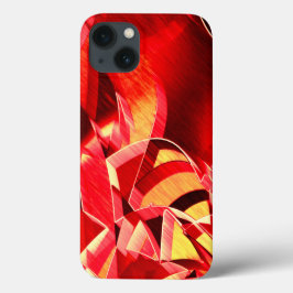 Skrämda röda band som simulerar rörelse