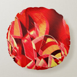 Skrämda röda band som simulerar rörelse rund kudde