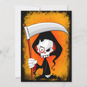 Skrämdödare Skrattretande Tecknad Film Inbjudningar