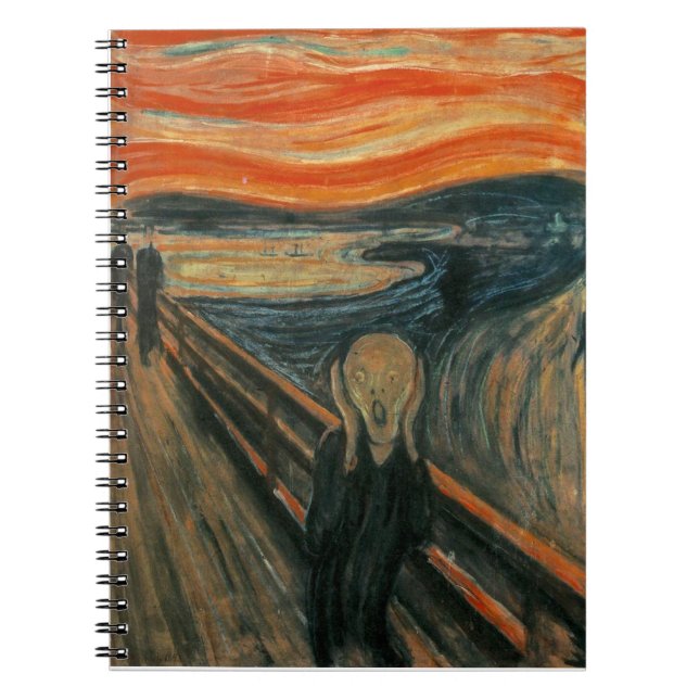 Skrämen av Edvard Munch Anteckningsbok (Framsidan)