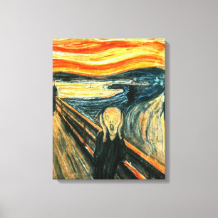 Skrämen av Edvard Munch Canvastryck