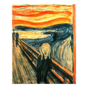 Skrämen av Edvard Munch Fototryck