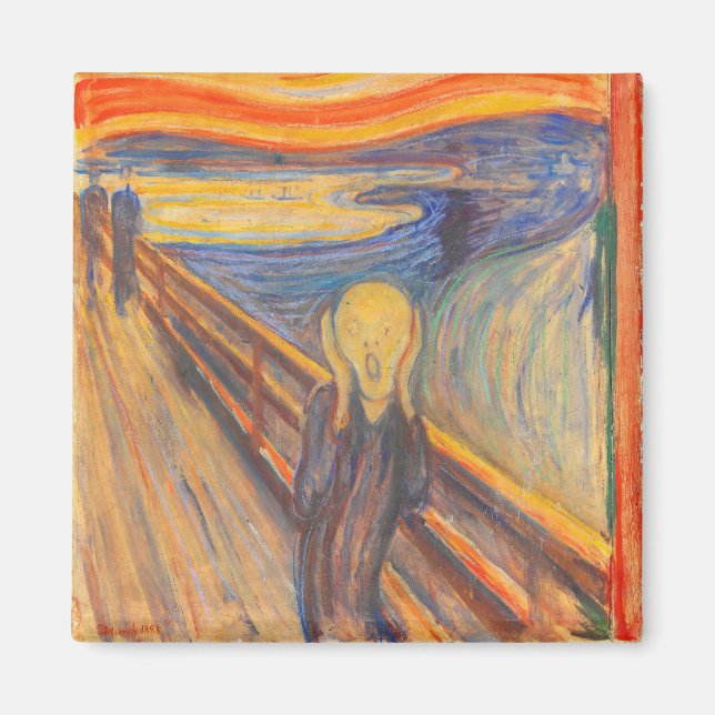 Skrämen av Edvard Munch Magnet (Framsidan)