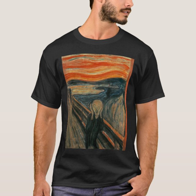 Skrämen av Edvard Munch T Shirt (Framsida)