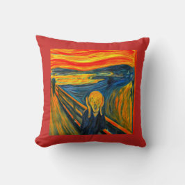 "Skrämen by Munch, Fine Art"  Kudde
