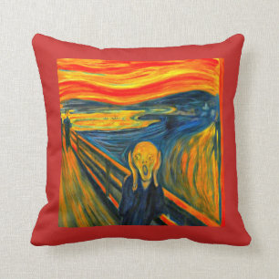 "Skrämen by Munch, Fine Art"  Kudde