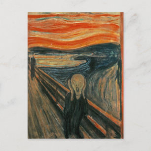 Skrämen - Edvard Munch. Måla teckning. Vykort