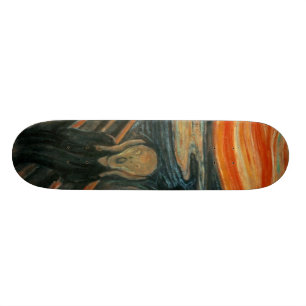 Skrämen - Edvard Munch Mini Skateboard Bräda 18,5 Cm