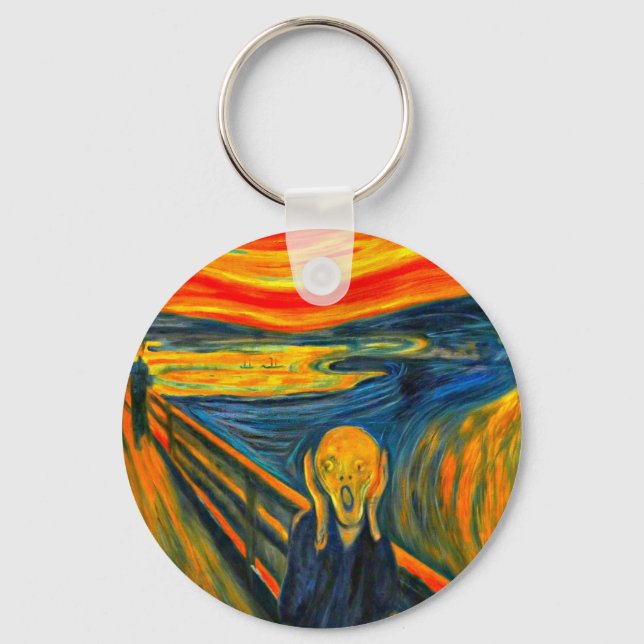 "Skrämen, Fine Art by Munch" Nyckelring (Framsida)