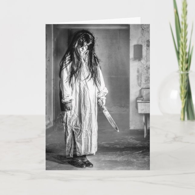 Skrämkort med Svart Humor Kort (Framsida)