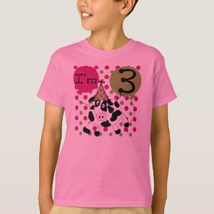 Skrämma den 3rd födelsedagen (rosor) t-shirt