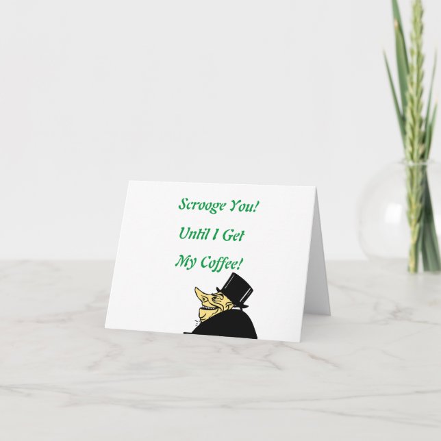 Skrämma dig! Cute, tecknad, jul Hälsning Kort (Framsida)