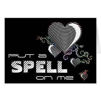 Skrämma hjärtan. hälsningskort