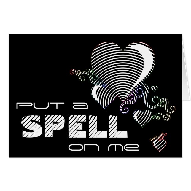 Skrämma hjärtan. hälsningskort (Framsidan Horizontal)