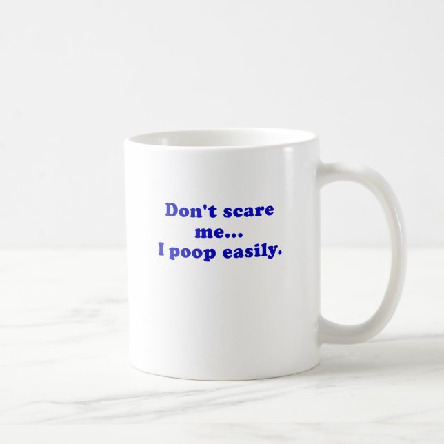 Skrämma inte mig I-poopen lätt Kaffemugg (Höger)