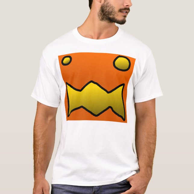 Skrämma pumpan t shirt (Framsida)