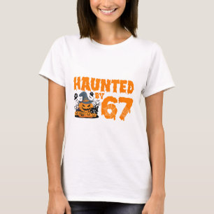 Skrämmande 67 Meme Sex Sju 6-7 Roligt Internet skä T Shirt