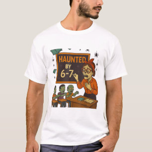 Skrämmande 67 Meme Sex Sju 6-7 Roligt Internet skä T Shirt