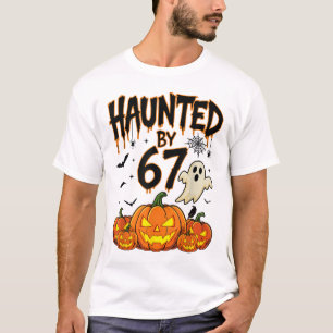Skrämmande 67 Meme Sex Sju 6-7 Roligt Internet skä T Shirt