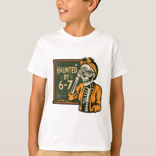Skrämmande 67 Meme Sex Sju 6-7 Roligt Internet Skä T Shirt
