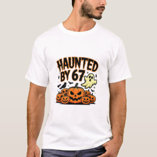 Skrämmande 67 Meme Sex Sju 6-7 Roligt Internet skä T Shirt