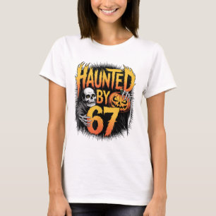 Skrämmande 67 Meme Sex Sju 6-7 Roligt Internet skä T Shirt