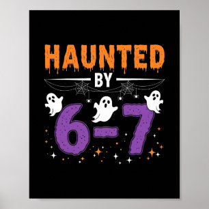 Skrämmande 67 Nummer 67 Sex Sju Meme Poster