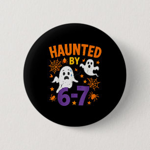 Skrämmande 67 Spöke Matematiklärare Halloween Kost Knapp