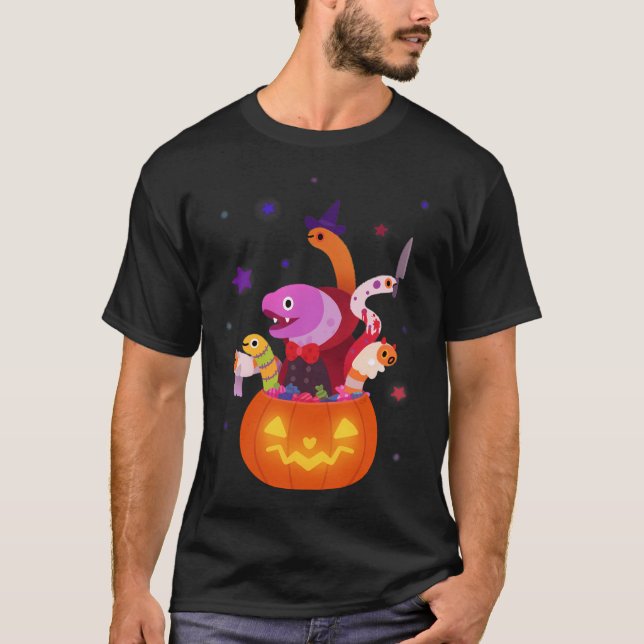 Skrämmande ålar t shirt (Framsida)
