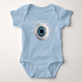 Skrämmande anpassningsbar ögonspion med mitt kusli t shirt