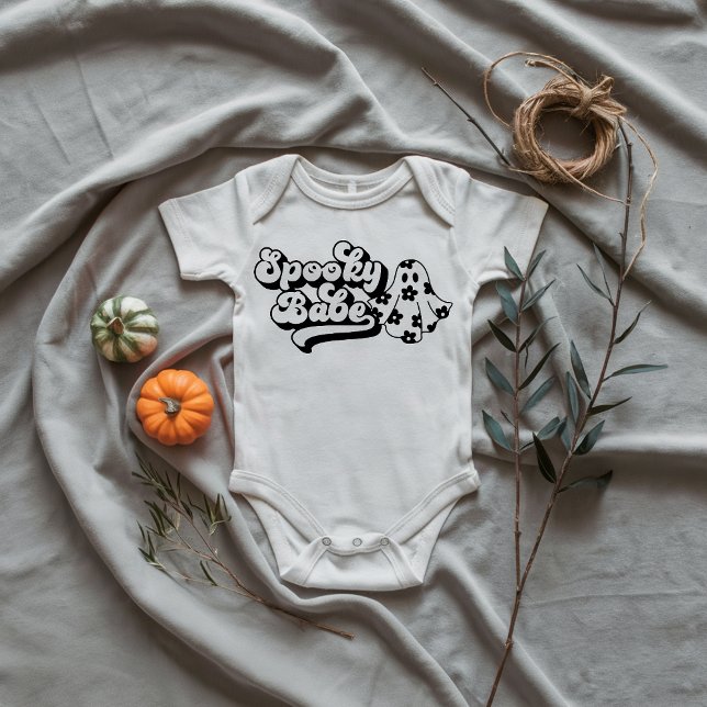 Skrämmande Baby Body – Söt Halloween-outfit T Shirt (Spooky Babe Baby Bodysuit)
