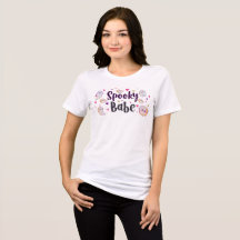 Skrämmande Baby T-Shirt | Söt Tjej Halloween