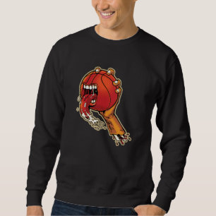 Skrämmande Basket Lång Ärmad Tröja