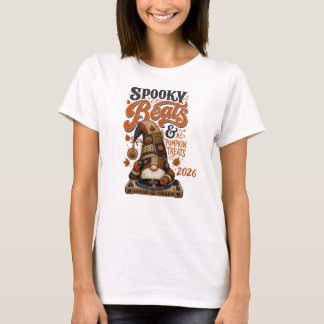 Skrämmande Beats DJ Gnome T-Shirt | Halloween Höst