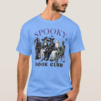 Skrämmande bokklubb Halloween-festkostym T Shirt