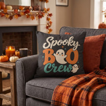 Skrämmande Boo-gäng Retro-spöke Halloween