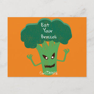 Skrämmande Broccoli Thunder_Cove Vykort