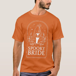 Skrämmande brud Goth bröllop möhippa Halloween T Shirt