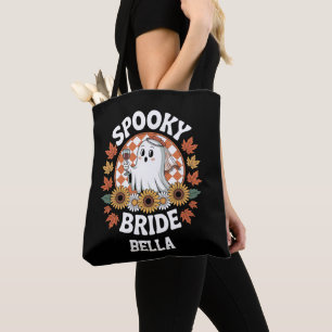 Skrämmande brud spöke Halloween personlig Tygkasse