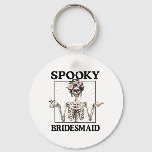 Skrämmande brudtjänst Brud Skelett Halloween Sängk Nyckelring