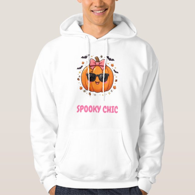 Skrämmande Chic Pumpa Hoodie (Framsida)