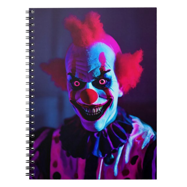 skrämmande clown anteckningsbok (Framsidan)