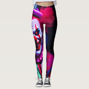 skrämmande clown leggings